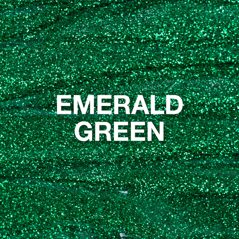 P+ Emerald Green Glitter Gel Polish